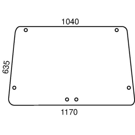 Lunette arrière UNIVERSEL D6772