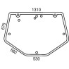 Lunette arrière UNIVERSEL D6827