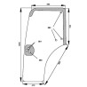 Vitre de porte UNIVERSEL D6865