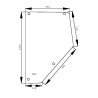 Vitre de porte UNIVERSEL D6916