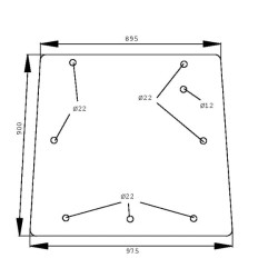 Lunette arrière UNIVERSEL D6918