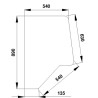 Vitre de porte UNIVERSEL D7014