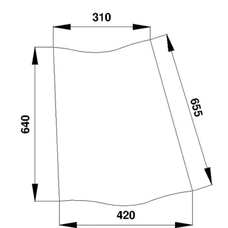 Lunette arrière UNIVERSEL D7015