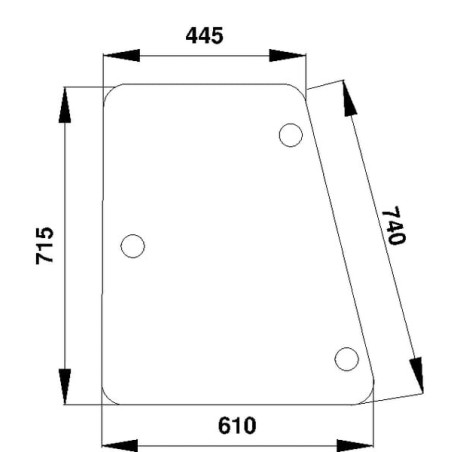 Vitre latérale UNIVERSEL D7093