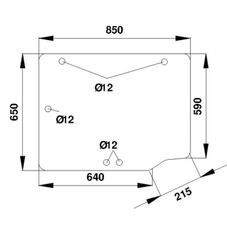 Lunette arrière UNIVERSEL D7099