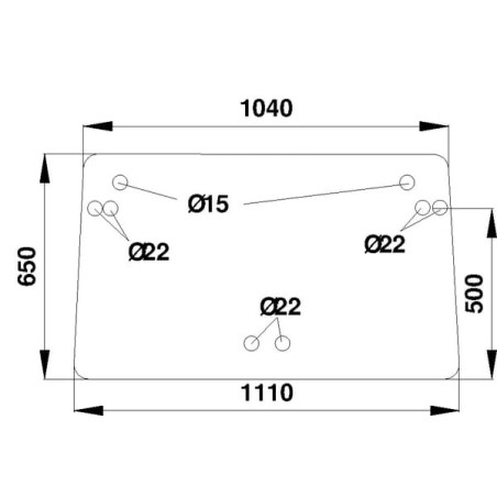Pare-brise UNIVERSEL D7110