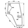 Vitre de porte UNIVERSEL D7126