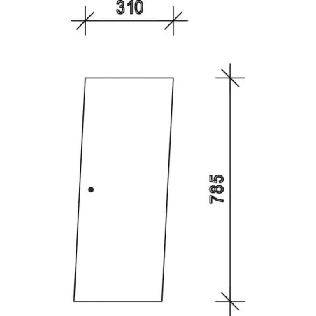 Vitre de porte UNIVERSEL D7405