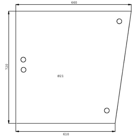 Vitre latérale UNIVERSEL D7503