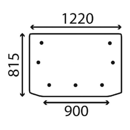 Lunette arrière UNIVERSEL D7515