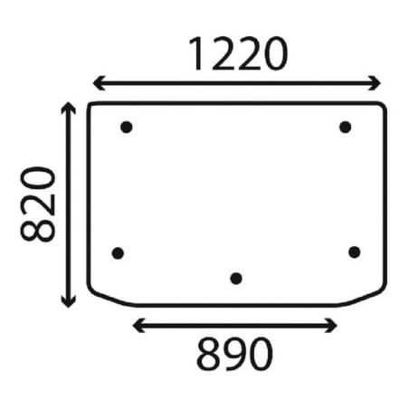 Lunette arrière UNIVERSEL D7516