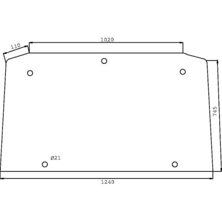 Lunette arrière UNIVERSEL D7531