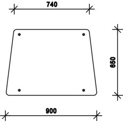 Vitre latérale UNIVERSEL D7718