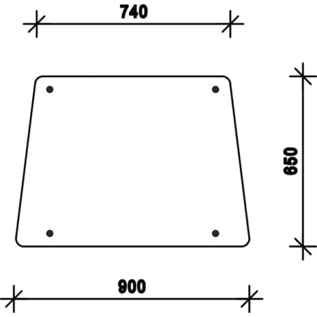 Vitre latérale UNIVERSEL D7718