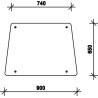 Vitre latérale UNIVERSEL D7718