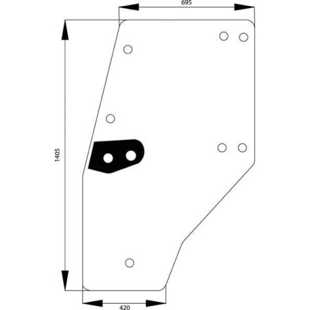 Vitre de porte UNIVERSEL D7729T