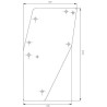 Vitre de porte UNIVERSEL D7745T