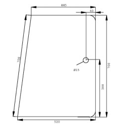 Vitre latérale UNIVERSEL D7760T