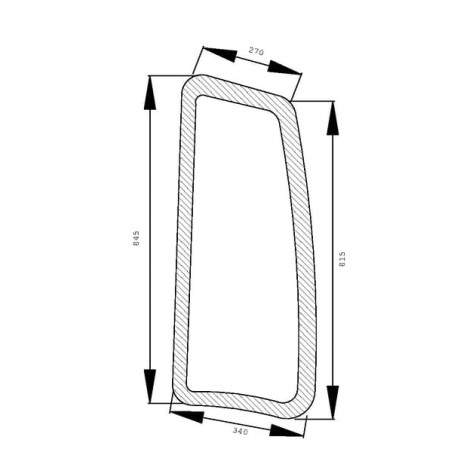 Vitre latérale UNIVERSEL D7783