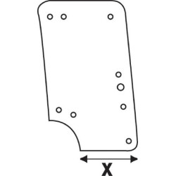 Vitre de porte UNIVERSEL D8054