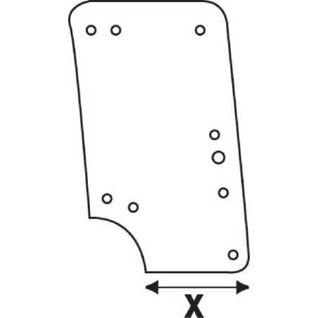Vitre de porte UNIVERSEL D8054