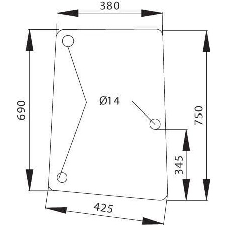 Vitre latérale UNIVERSEL D8183