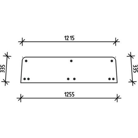 Lunette arrière UNIVERSEL D8509