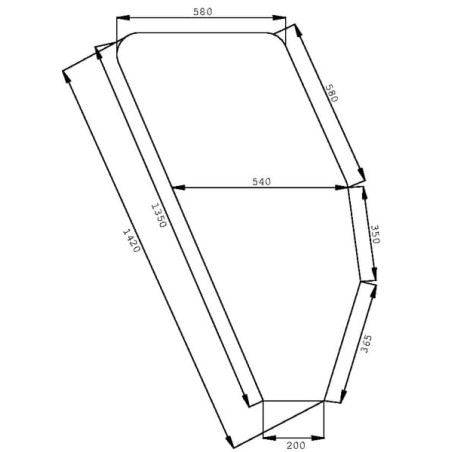Vitre de porte UNIVERSEL D9006T