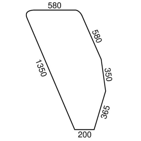 Vitre de porte UNIVERSEL D9007T
