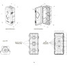 Boîte pour extincteur DAKEN DK82030
