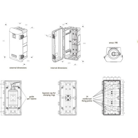 Boîte pour extincteur DAKEN DK82060
