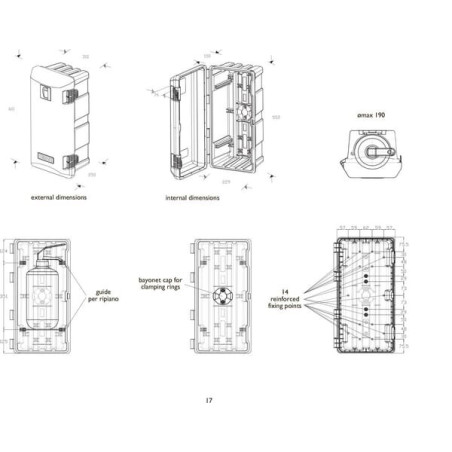 Boîte pour extincteur DAKEN DK82070