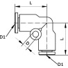 Raccord UNIVERSEL EC14P