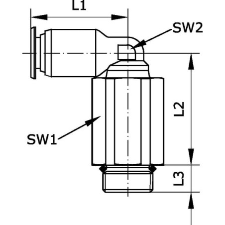 Raccord UNIVERSEL ECSSL818B