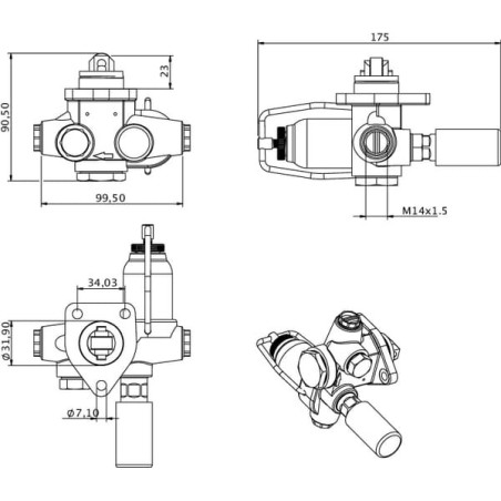 Pompe à carburant UNIVERSEL F281201710010N