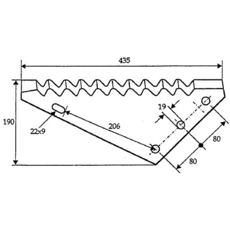 Couteau de désileuse UNIVERSEL FM15133