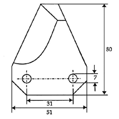 Couteau de désileuse UNIVERSEL FM18157