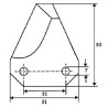 Couteau de désileuse UNIVERSEL FM18157