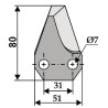 Couteau de désileuse UNIVERSEL FM18158