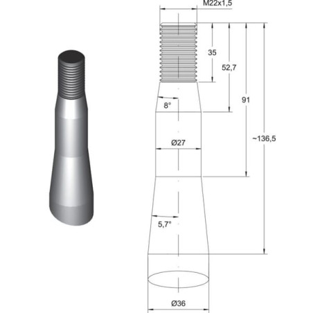 Dent de désileuse SHW FT26