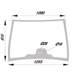 Pare-brise UNIVERSEL G716810040050N