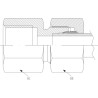 Raccord DICSA GAV12LR38RVS