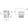 Raccord VOSS GES8LR14WD