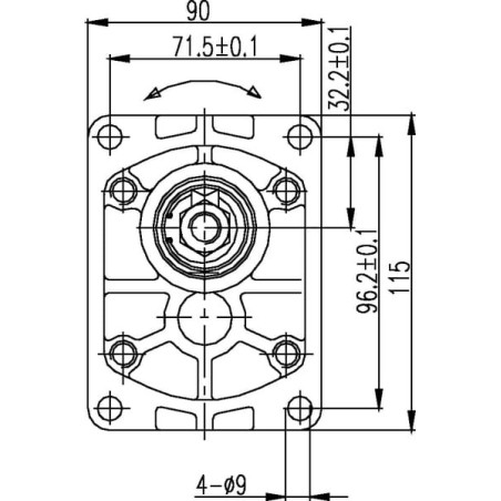 Moteur à engrenages GOPART GM2014R4040C18EGP