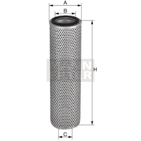 Filtre a huile MANN-FILTER H1070