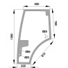 Vitre de porte UNIVERSEL H816810030330N