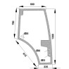 Vitre de porte UNIVERSEL H816810030340N