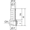 Embout de tuyau UNIVERSEL HCFP614