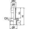 Embout de tuyau UNIVERSEL HCMP618
