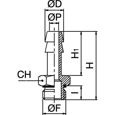 Embout de tuyau UNIVERSEL HCMPOR818